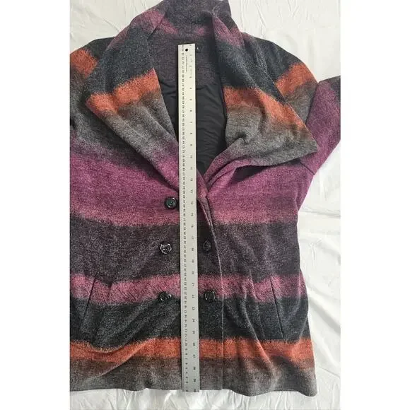 Tribal Double Breasted Striped Color Block Peacoat Size XL - Picture 13 of 15